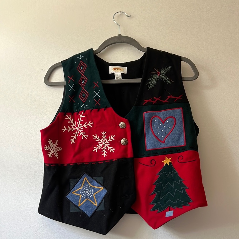 Christmas Talbots Vintage Vest